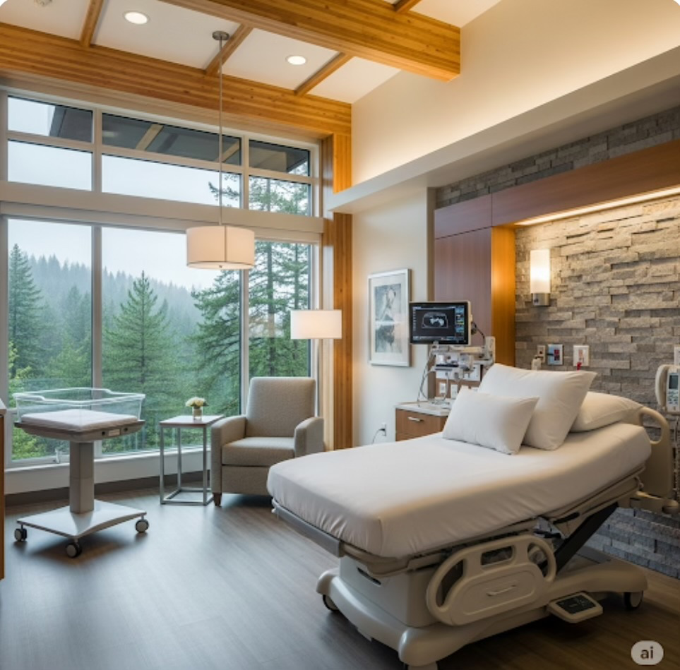 Labor and Delivery suite rendering